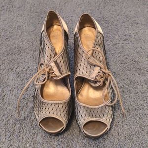 Black and Gold 6" Heels